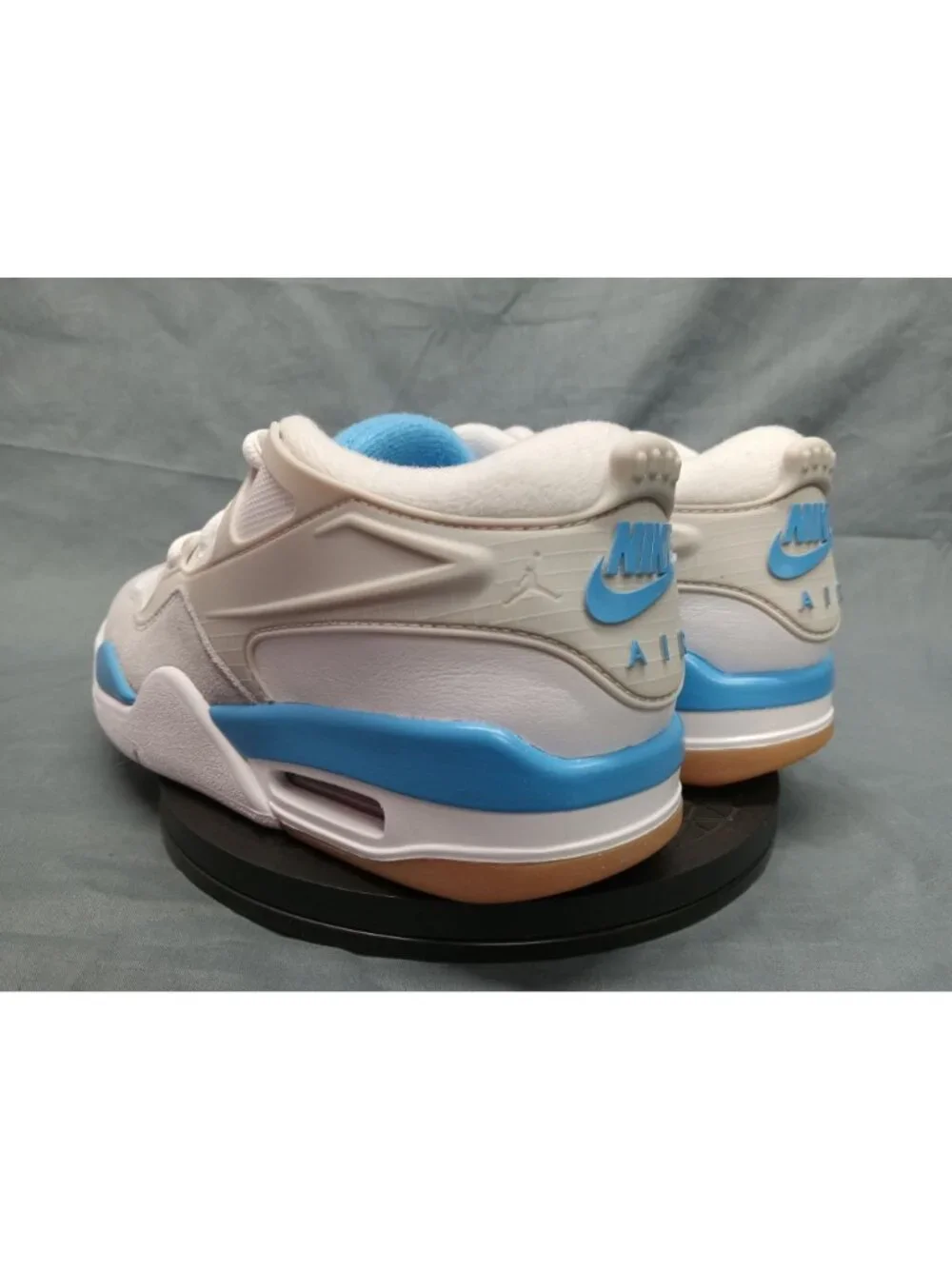 Nike Boys Air Jordan 4 RM (GS) Sneakers Mesh White Blue Size 6.5 NEW NO BOX!